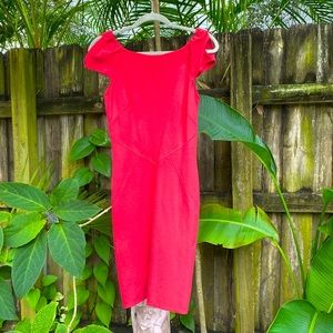 Diane Von Furstenberg Red  Puff Short Sleeve